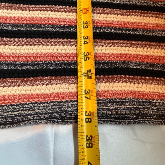 Free People Retro Ruby Striped Crochet Sweater Tank Dress Womens Size L NWT Boho - Picture 12 of 12